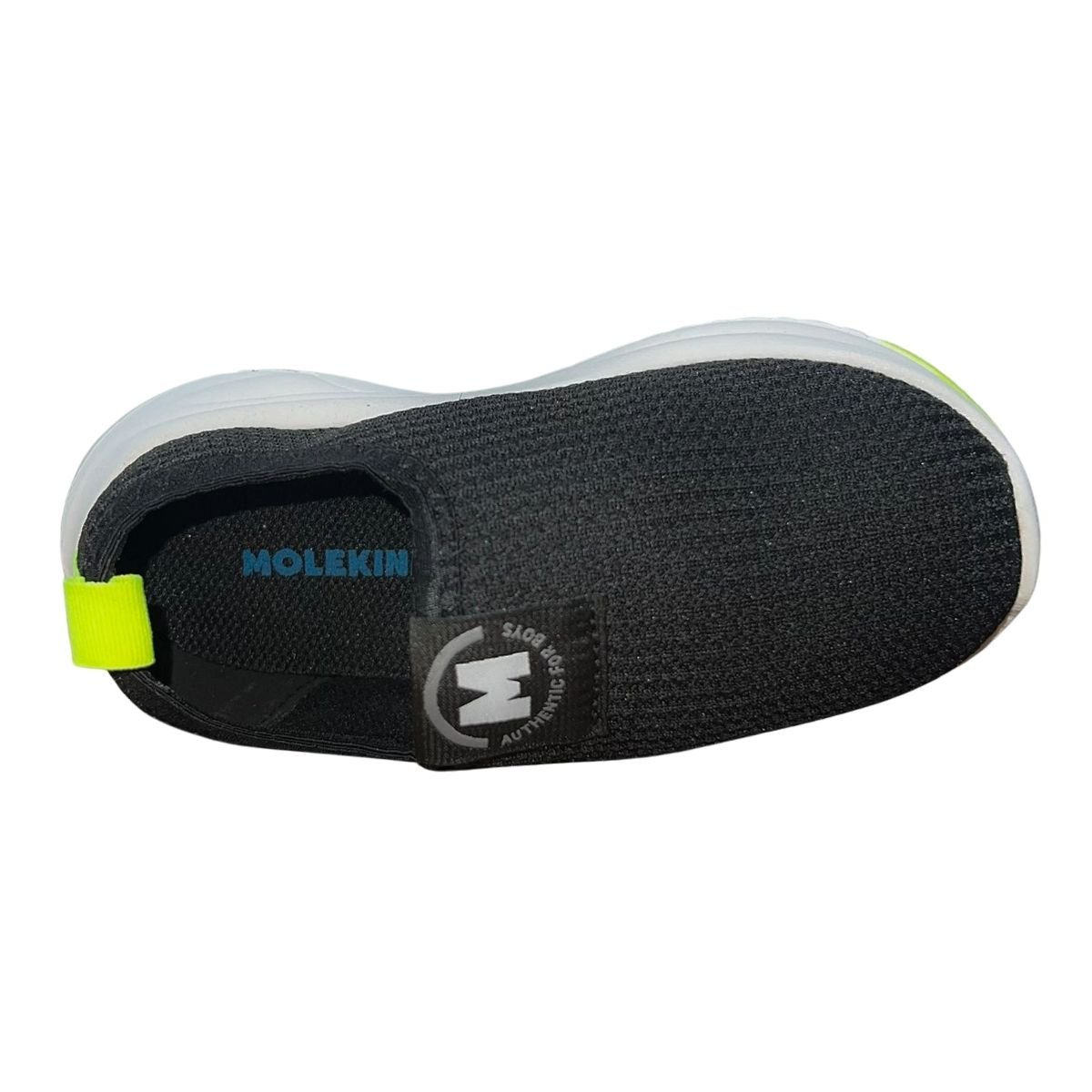 Tênis Slip On Esportivo de Malha Infantil Menino Molekinho 2634.100 Preto Preto 4