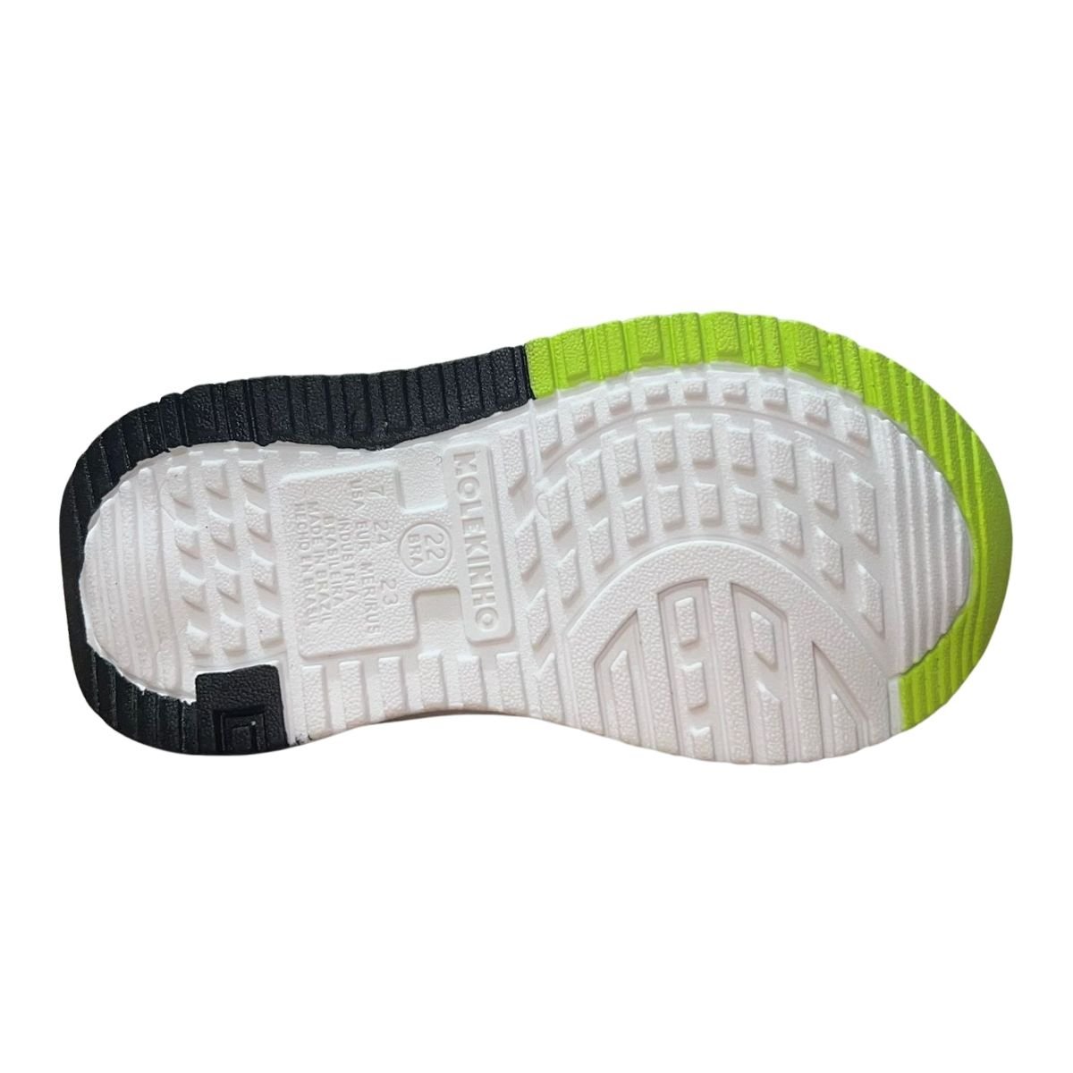 Tênis Slip On Esportivo de Malha Infantil Menino Molekinho 2634.100 Preto Preto 6