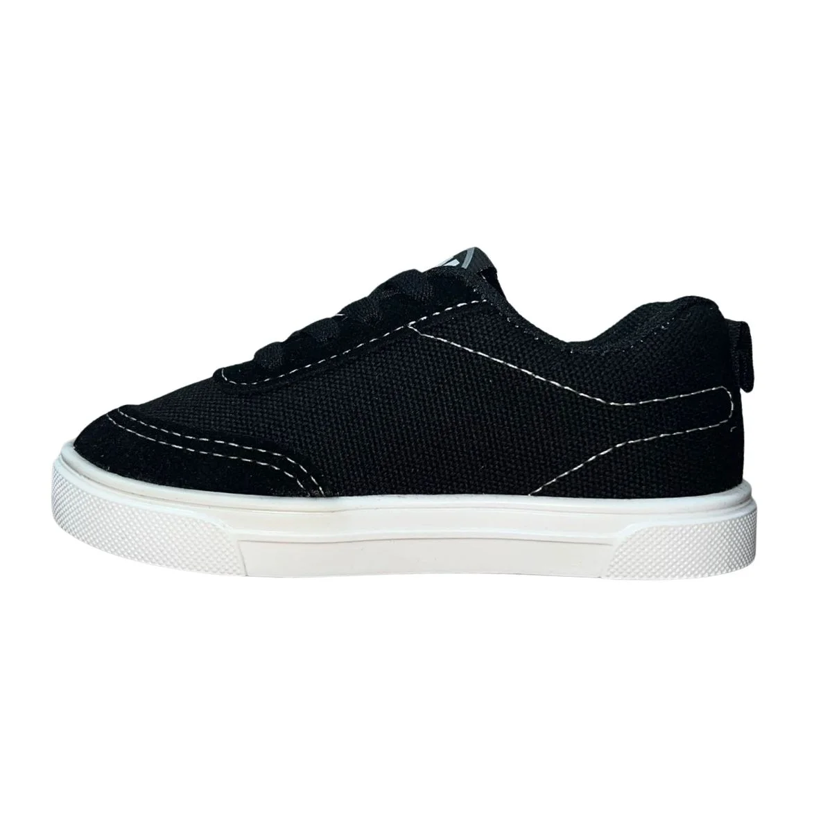 Tênis Slip On Casual com Cadarço Estilizado de Lona Infantil Menino Molekinho 2133.178 Preto Preto 5