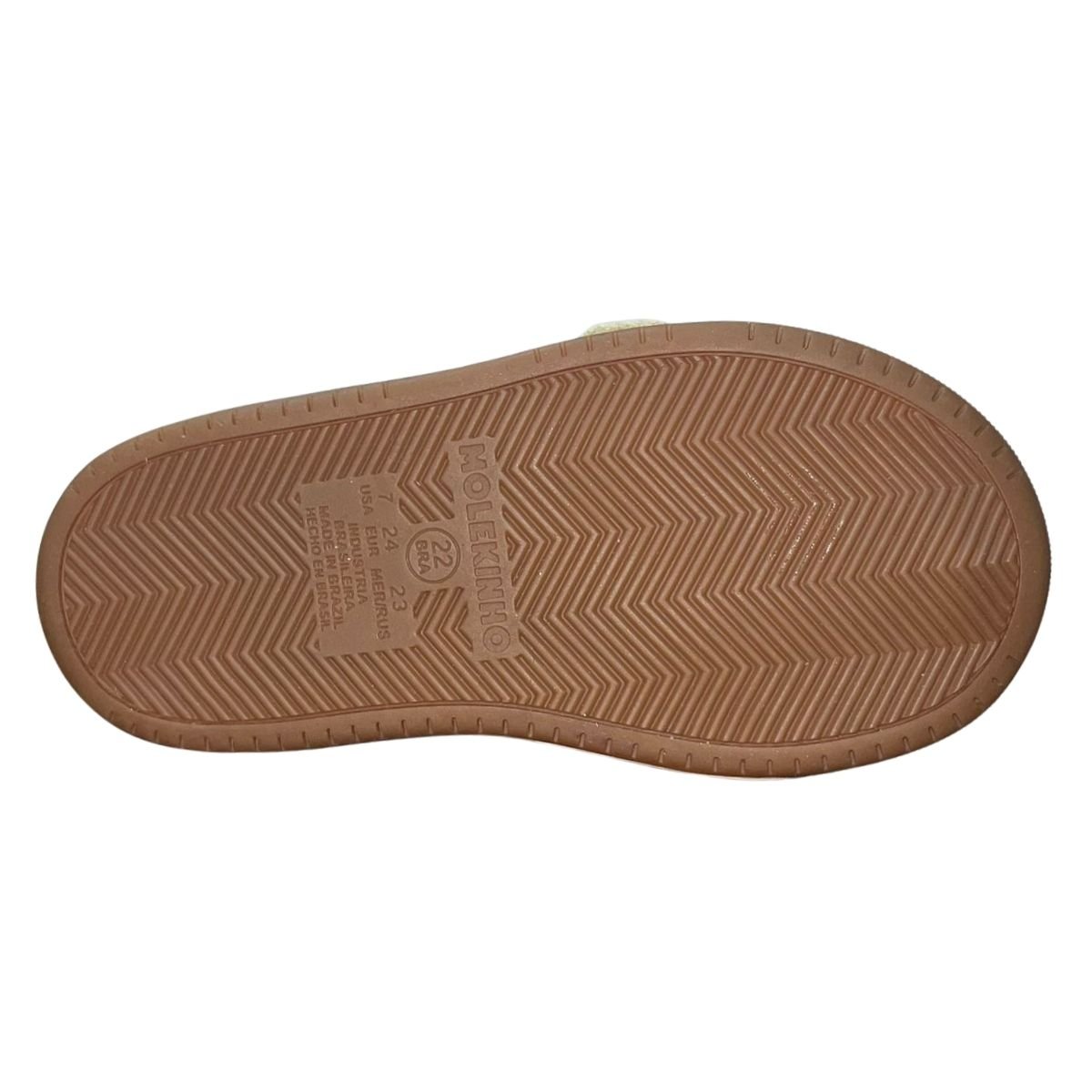 Tênis Casual com Fecho em Tiras Infantil Menino Molekinho 2623.102 Bege Bege 6