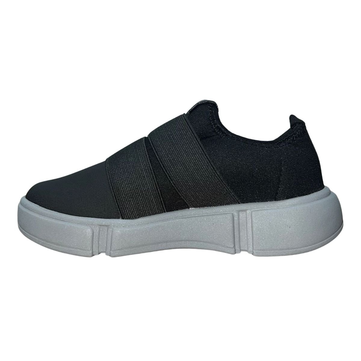 Tênis Slip On Casual Infantil Menino Molekinho 2838.206 Preto Cinza Preto 5
