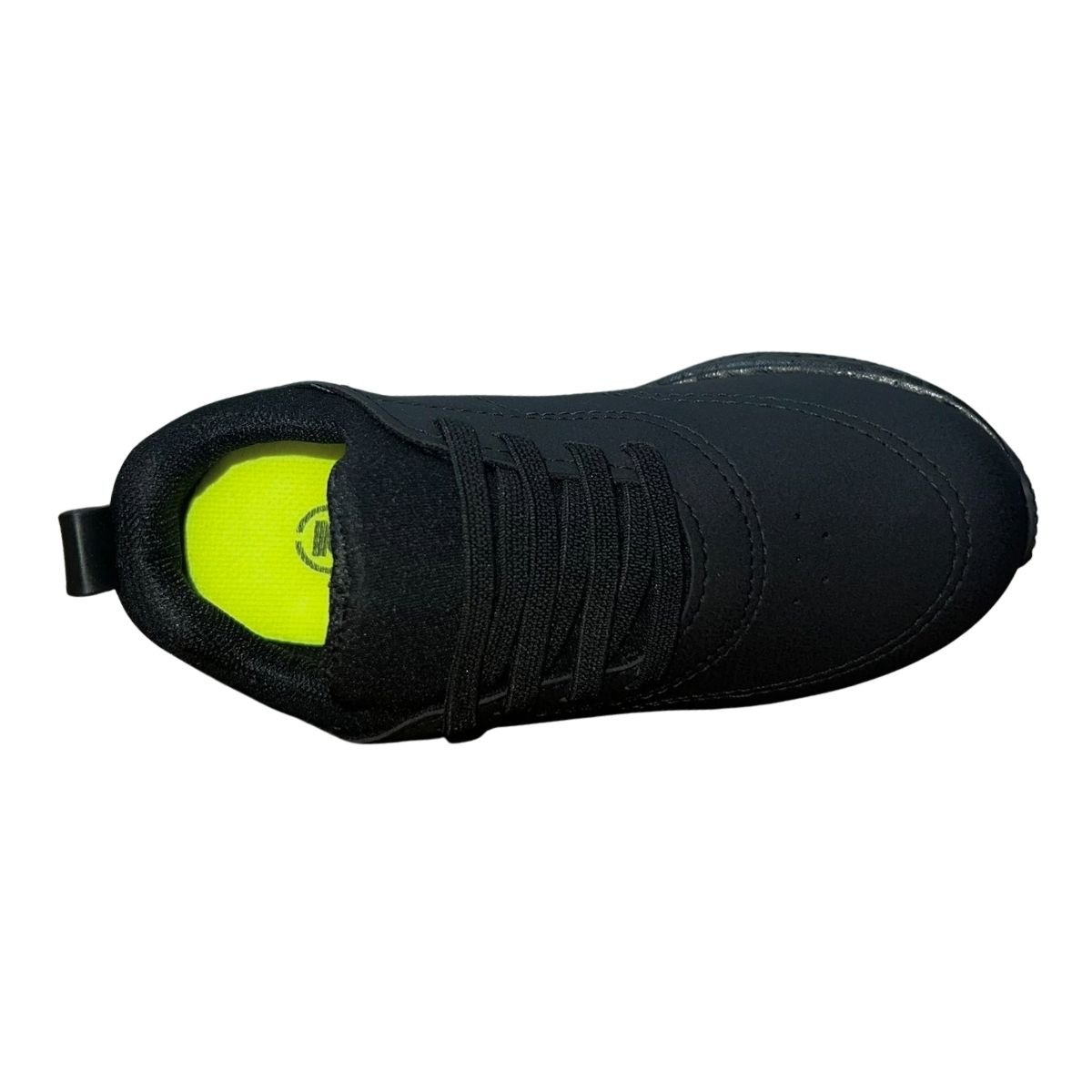 Tênis Slip On Esportivo com Cadarço Estilizado Infantil Menino Molekinho 2870.101 Preto Preto 4