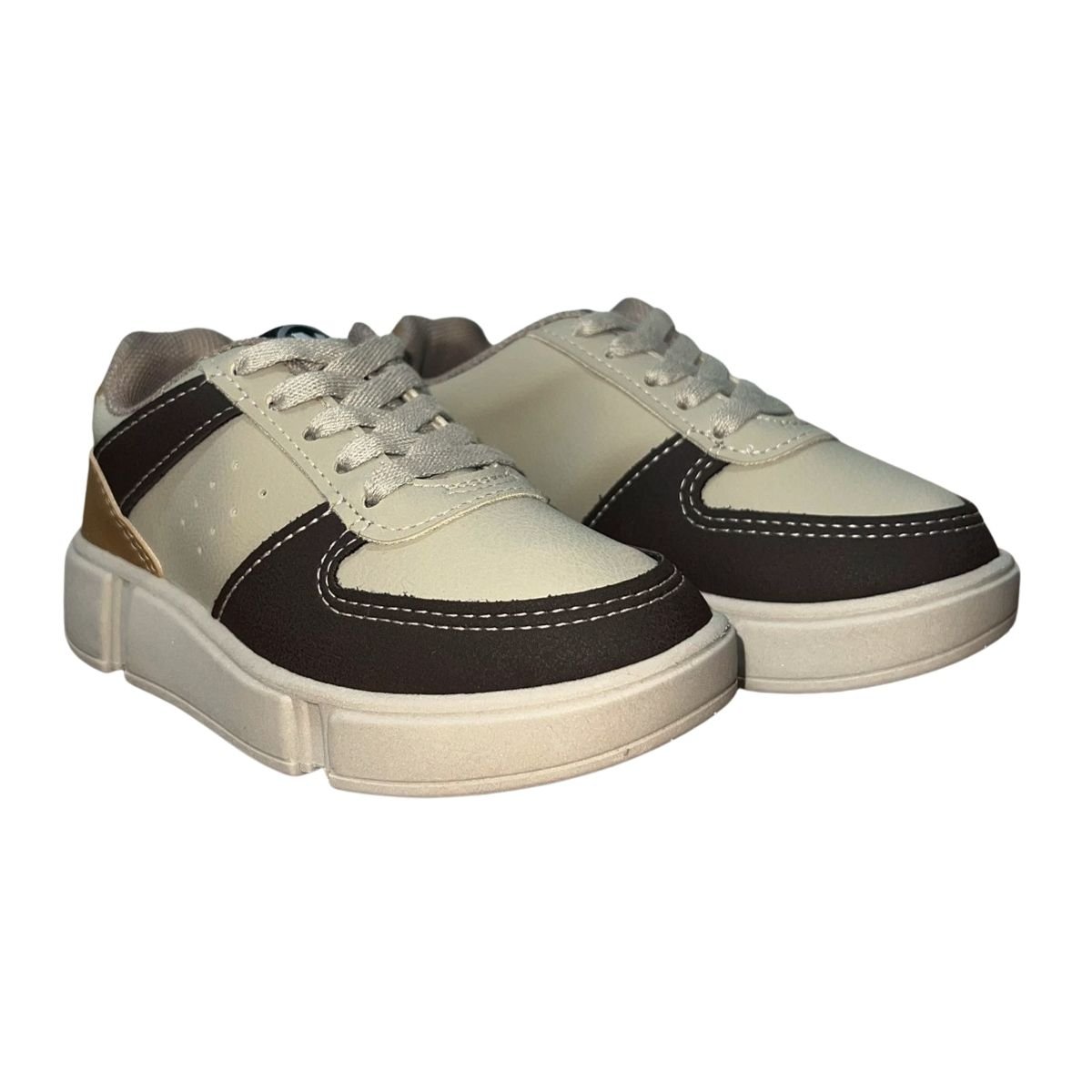 Tênis Casual Infantil Menino Molekinho 2838.125 Bege Bege 2