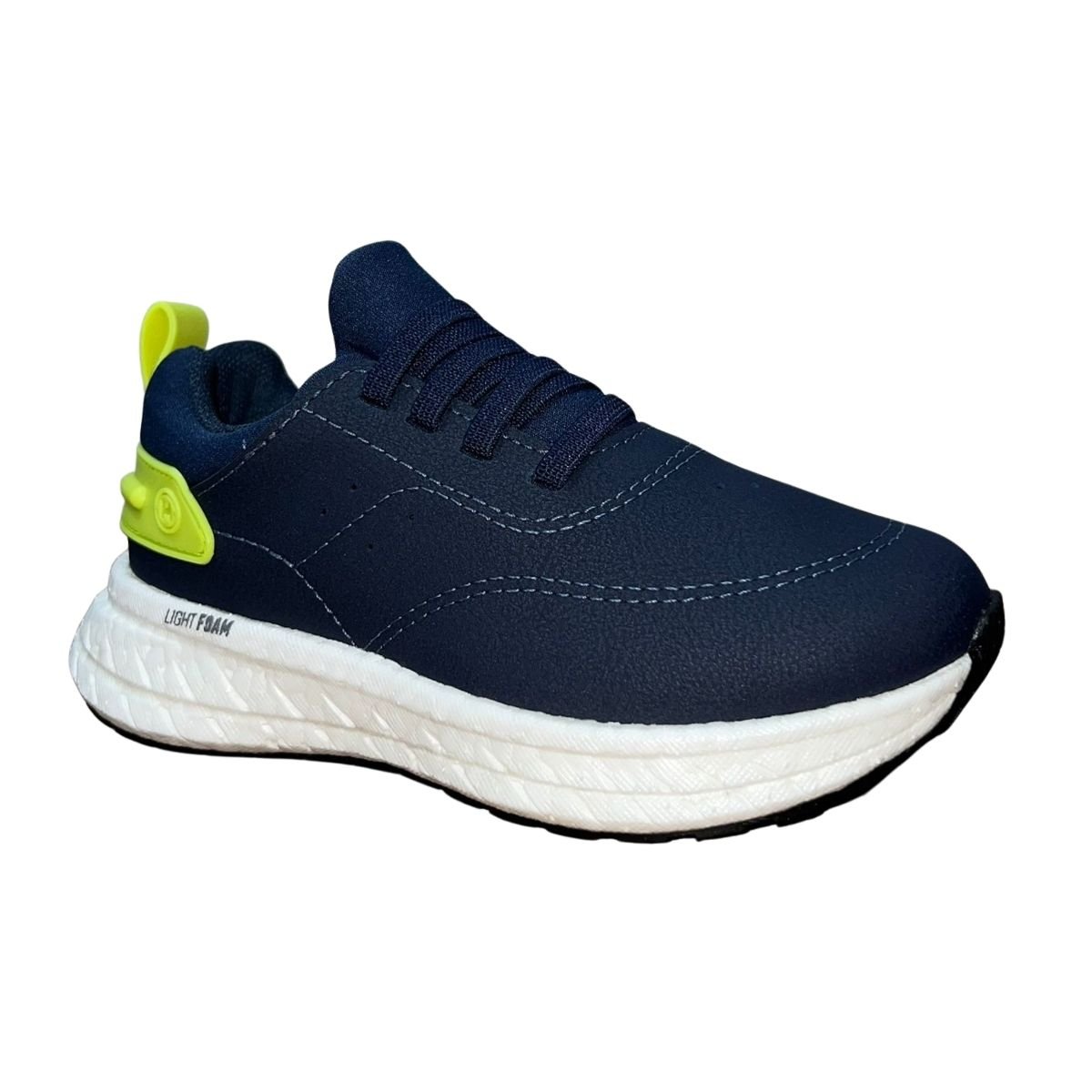 Tênis Slip On Esportivo com Cadarço Estilizado Infantil Menino Molekinho 2866.101 Marinho Marinho 3