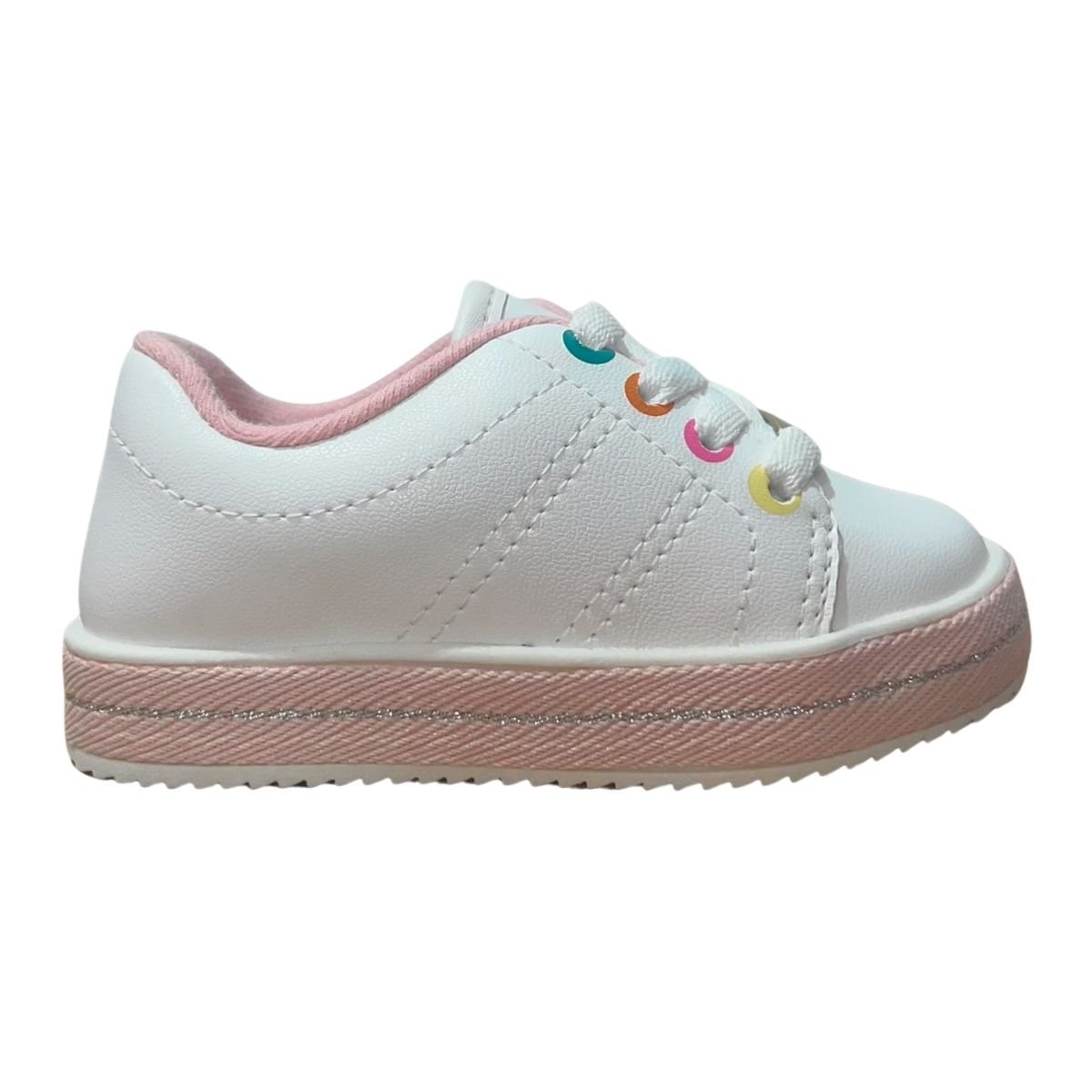 Tênis Casual Infantil Menina Molekinha 2131.612 Branco