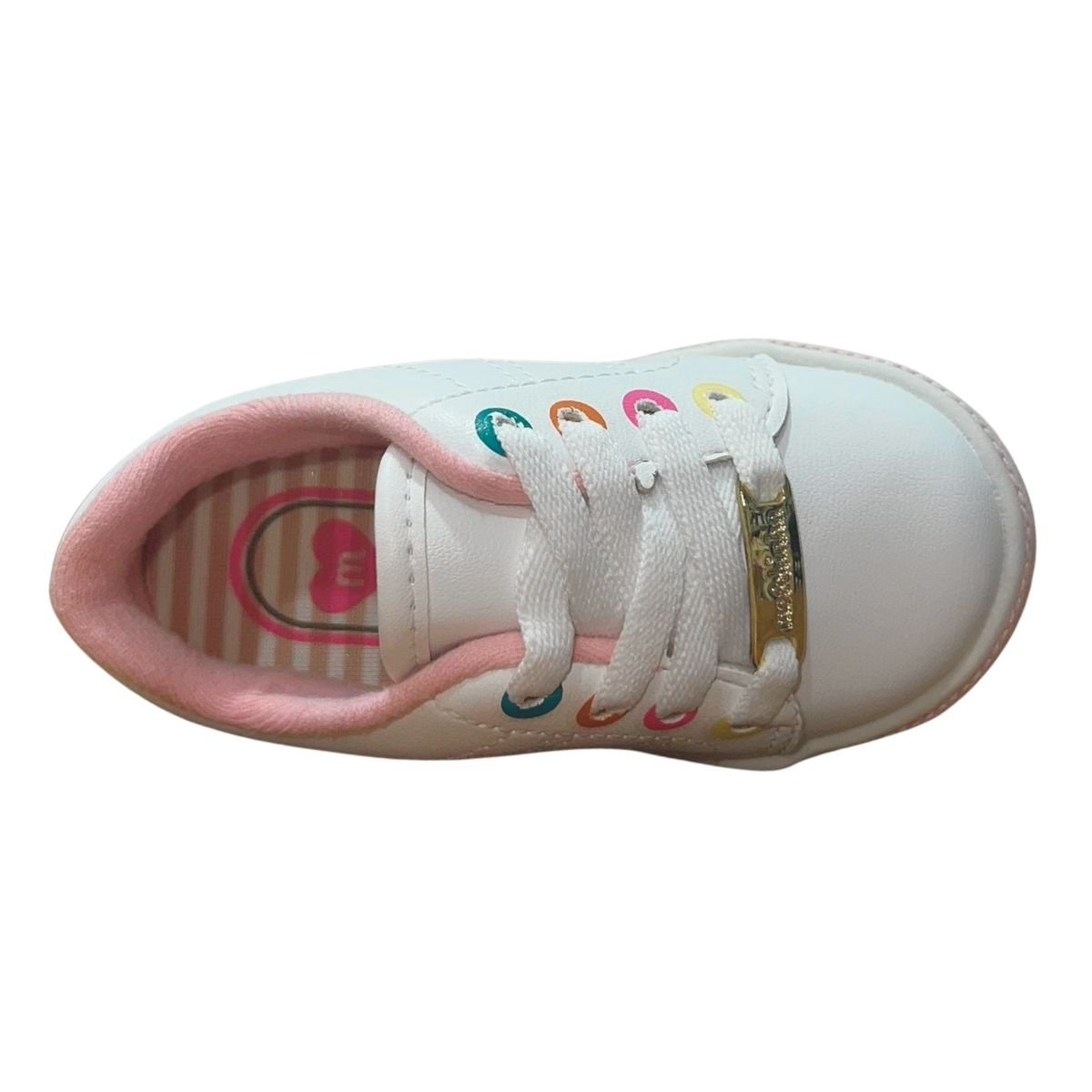Tênis Casual Infantil Menina Molekinha 2131.612 Branco Branco 4