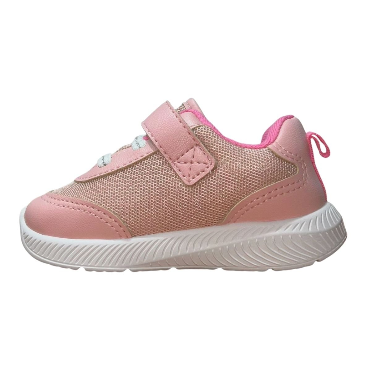 Tênis Slip On de Tira Colante Enfeite Flor Infantil Menina Molekinha 2723.119 Rosa Rosa 5