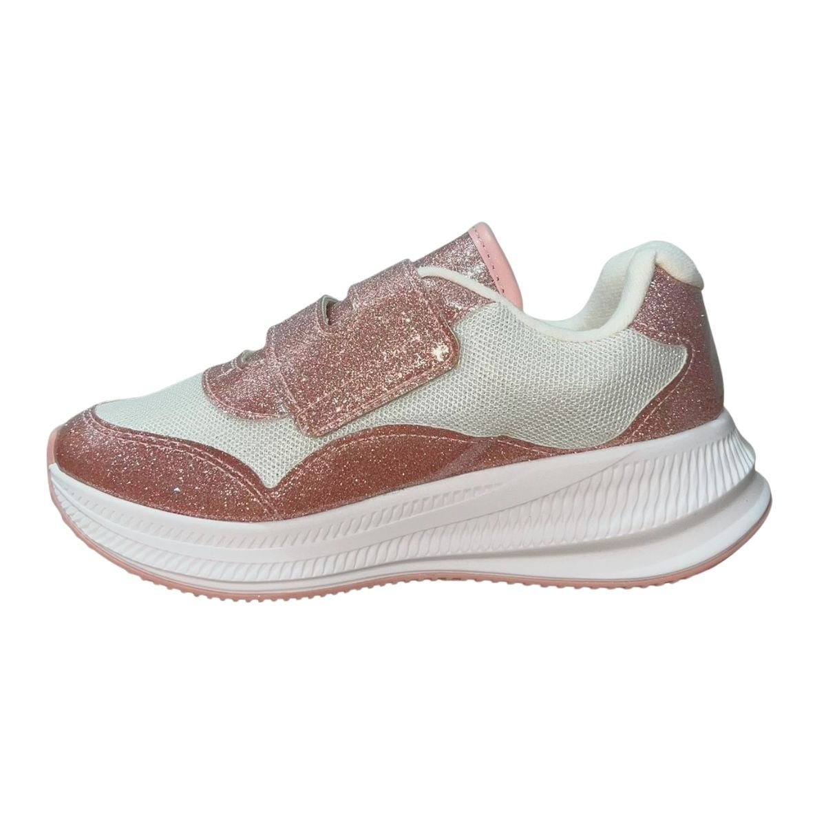 Tênis Slip On Casual de Tira Colante Infantil Menina Molekinha 2577.105 Branco Rosa Verniz Branco/Rosa 5