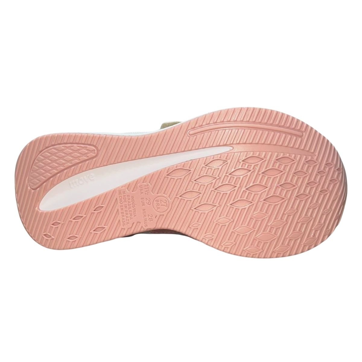 Tênis Slip On Casual de Tira Colante Infantil Menina Molekinha 2577.105 Branco Rosa Verniz Branco/Rosa 6