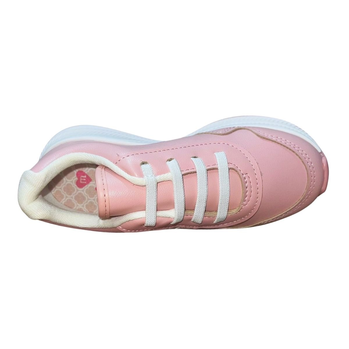 Tênis Slip On Casual Cadarço Estilizado Infantil Menina Molekinha 2577.107 Rosa Rosa 4