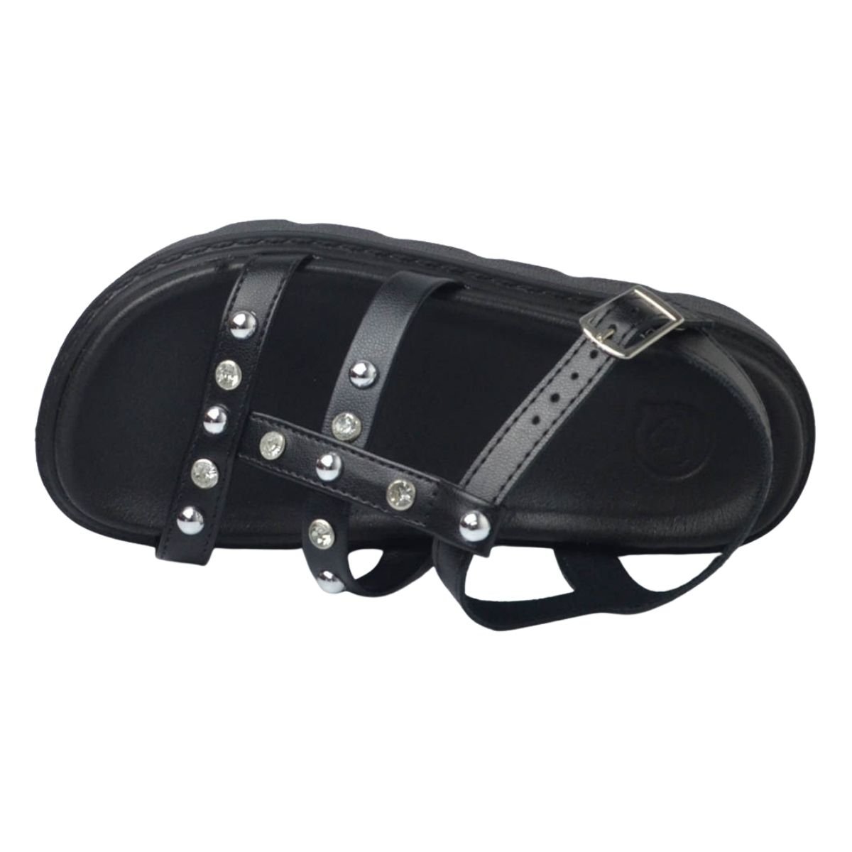 Sandália Papete Tratorado Infantil Menina Molekinha 2362.103 Preto Preto 4