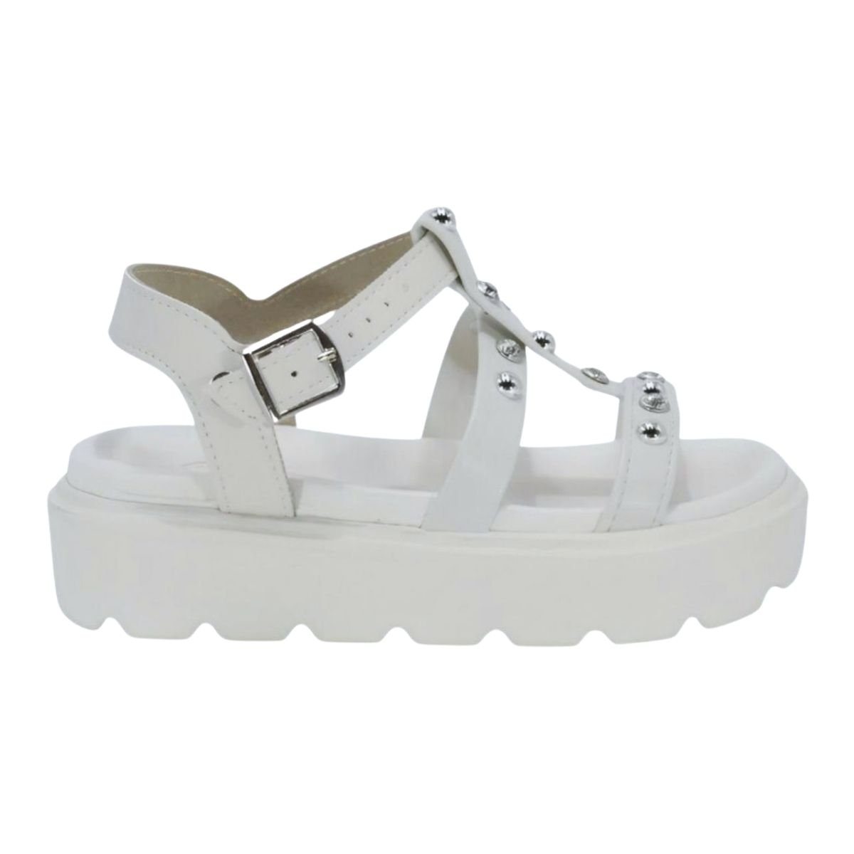 Sandália Papete Tratorado Infantil Menina Molekinha 2362.103 Branco Branco 1