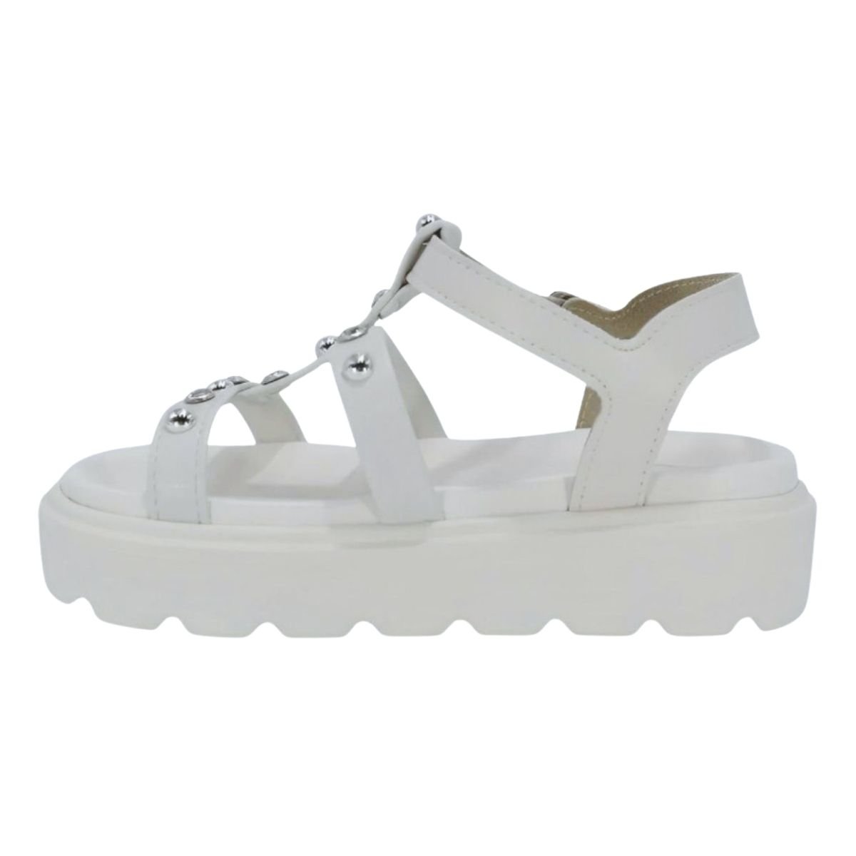 Sandália Papete Tratorado Infantil Menina Molekinha 2362.103 Branco Branco 4