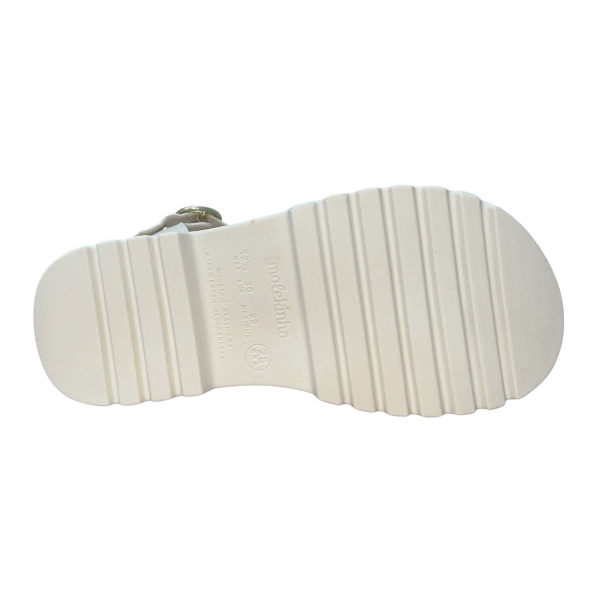 Sandália Casual Tratorado Infantil Menina Molekinha 2344.128 Branco Branco 6