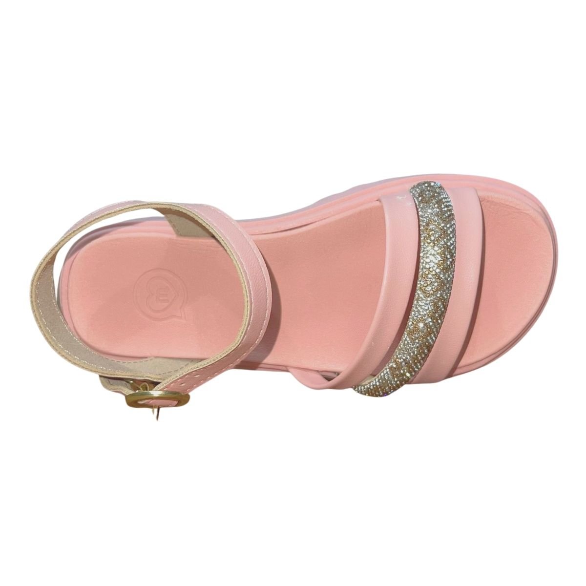 Sandália Casual Tratorado Infantil Menina Molekinha 2344.128 Rosa Rosa 4