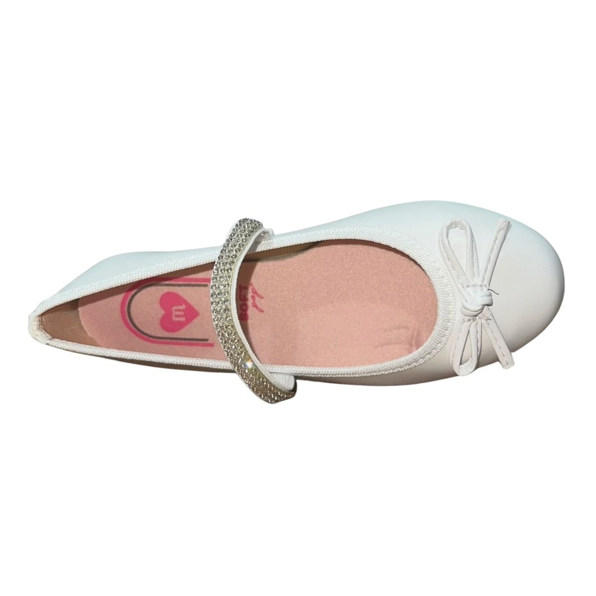 Sapatilha Casual de Tira Infantil Menina Molekinha 2502.1002 Branco Verniz Branco 4