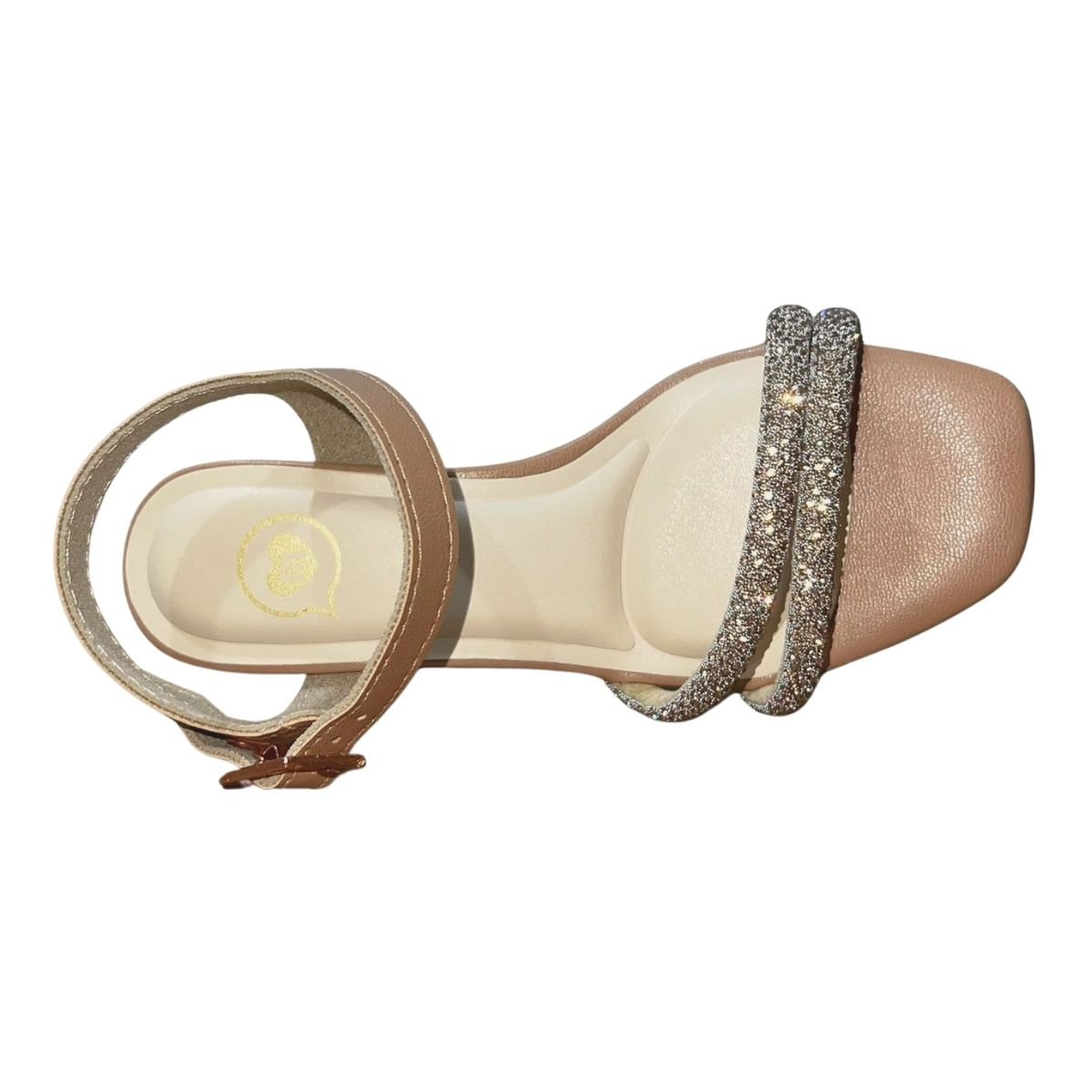 Sandália de Salto Bloco Infantil Menina Molekinha 2347.107 Nude Nude 4