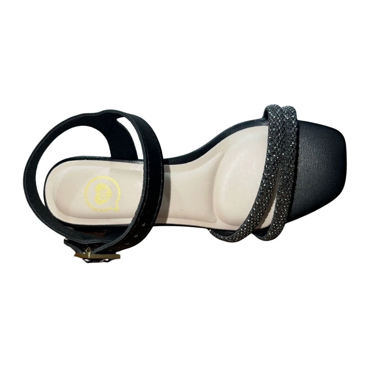 Sandália de Salto Bloco Infantil Menina Molekinha 2347.107 Preto Preto 4