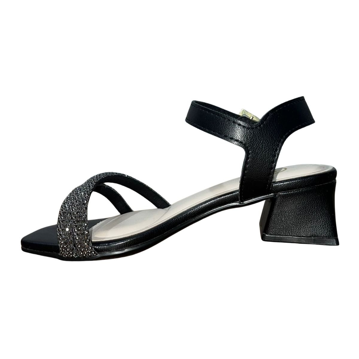 Sandália de Salto Bloco Infantil Menina Molekinha 2347.107 Preto Preto 5