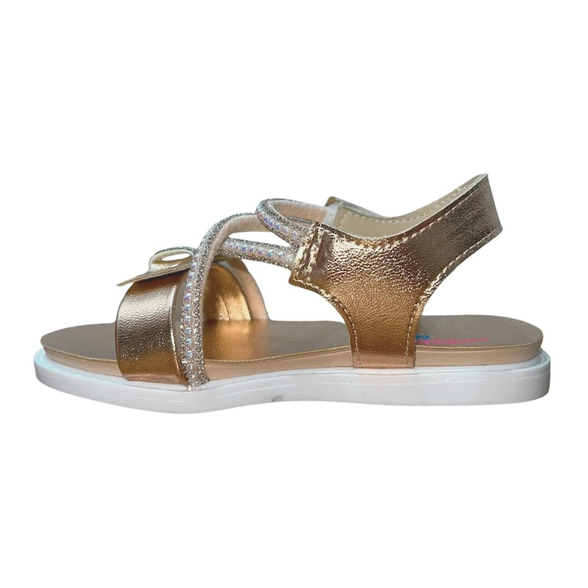 Sandália Rasteira Infantil Menina Molekinha 2714.425 Dourado Dourado 5