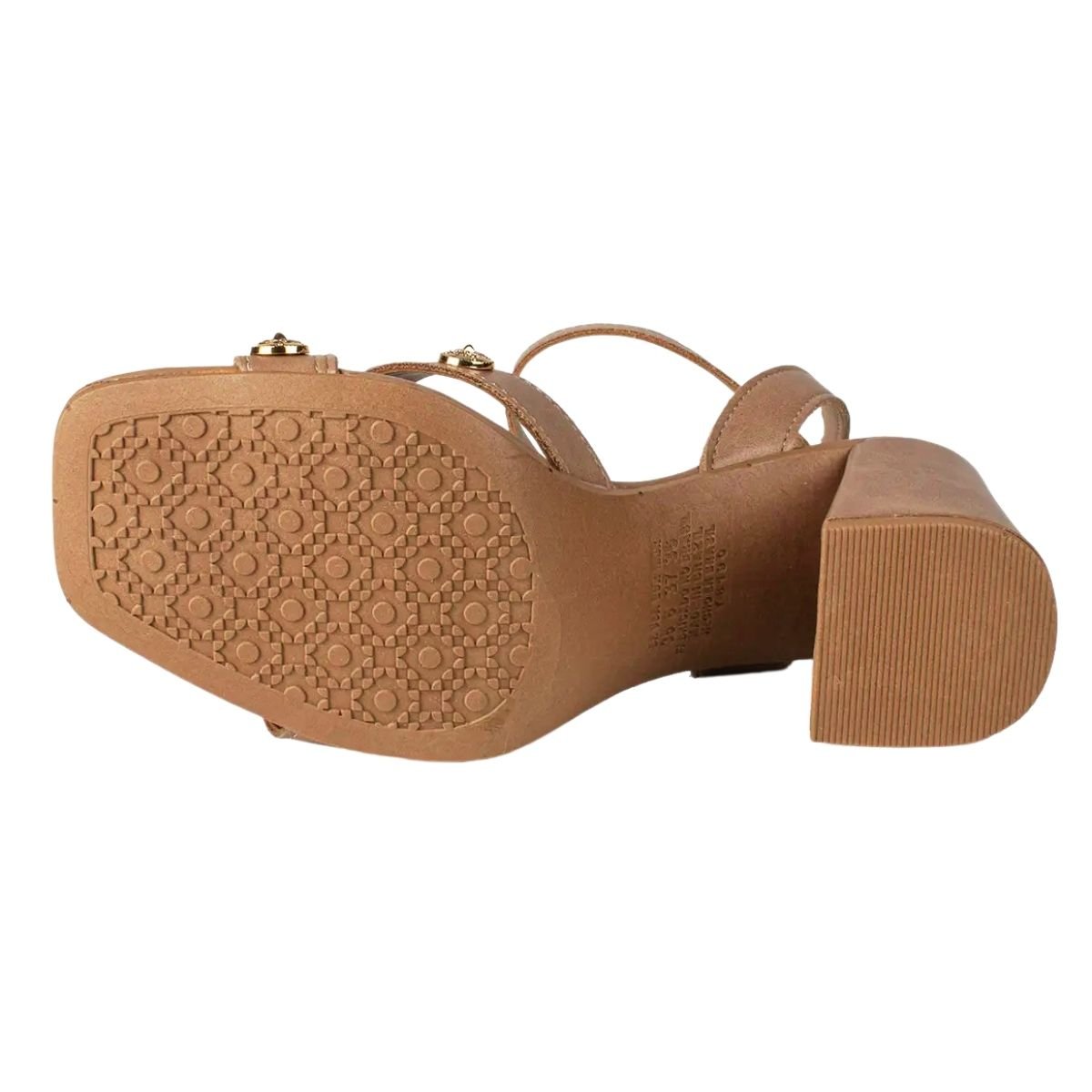 Sandália de Salto Bloco Feminino Dakota Y8282 Marrom Marrom 6