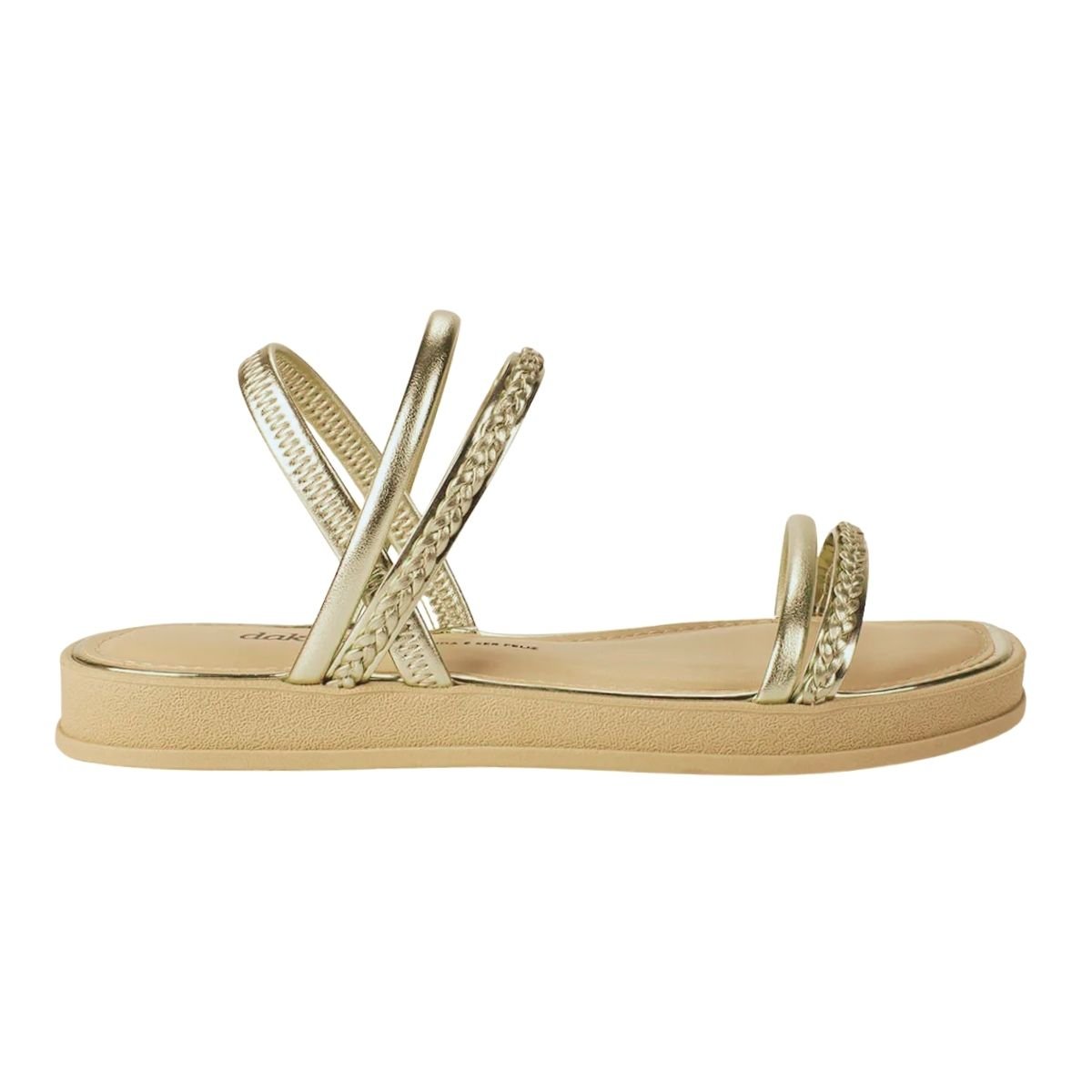 Sandália Rasteira Feminino Dakota Y8441 Dourado