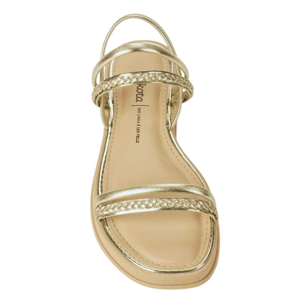 Sandália Rasteira Feminino Dakota Y8441 Dourado Dourado 3