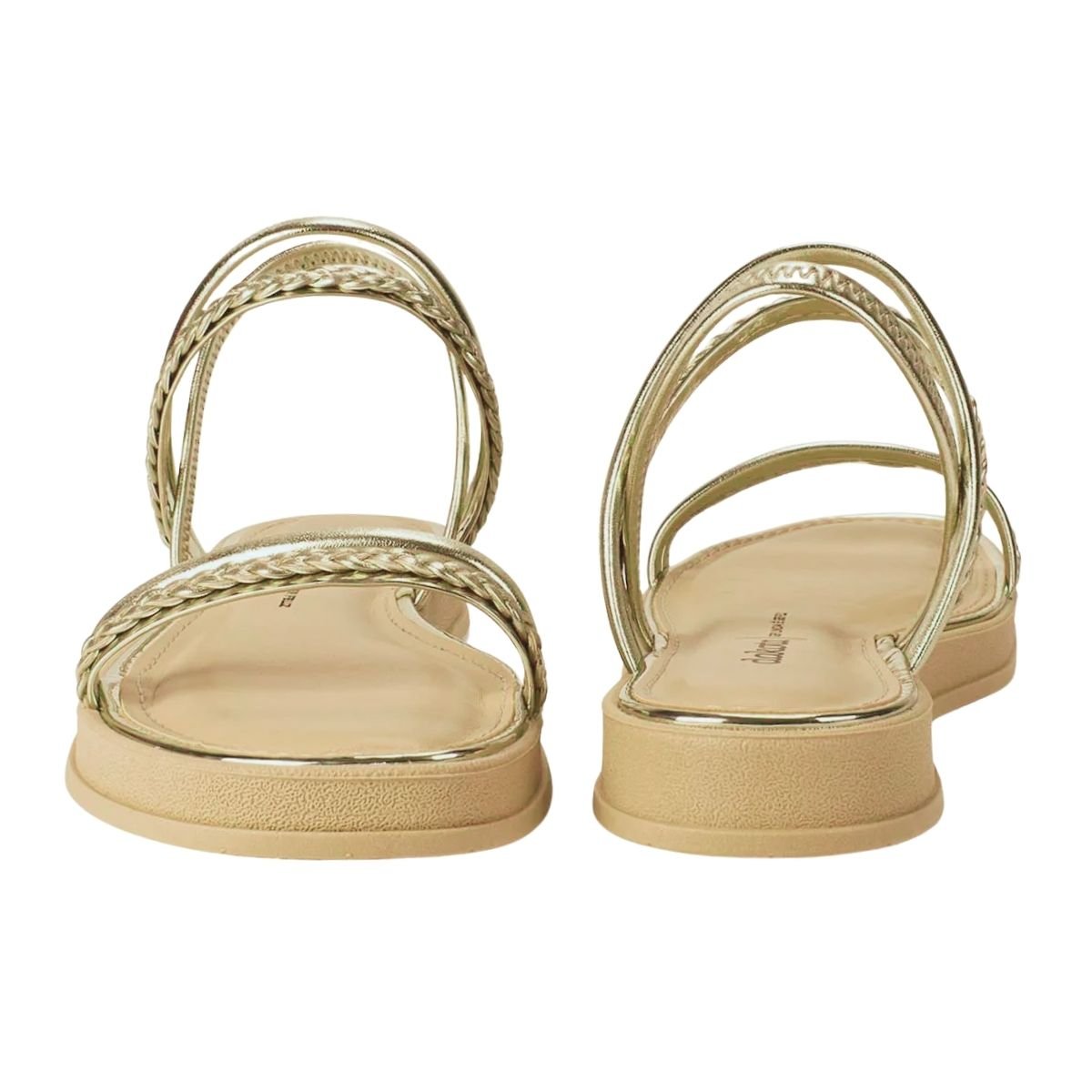 Sandália Rasteira Feminino Dakota Y8441 Dourado Dourado 4