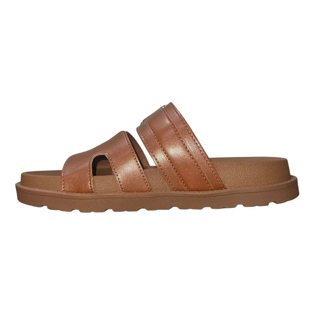 Sandália Slide Plataforma Feminino Dakota Y7823 Marrom Marrom 5