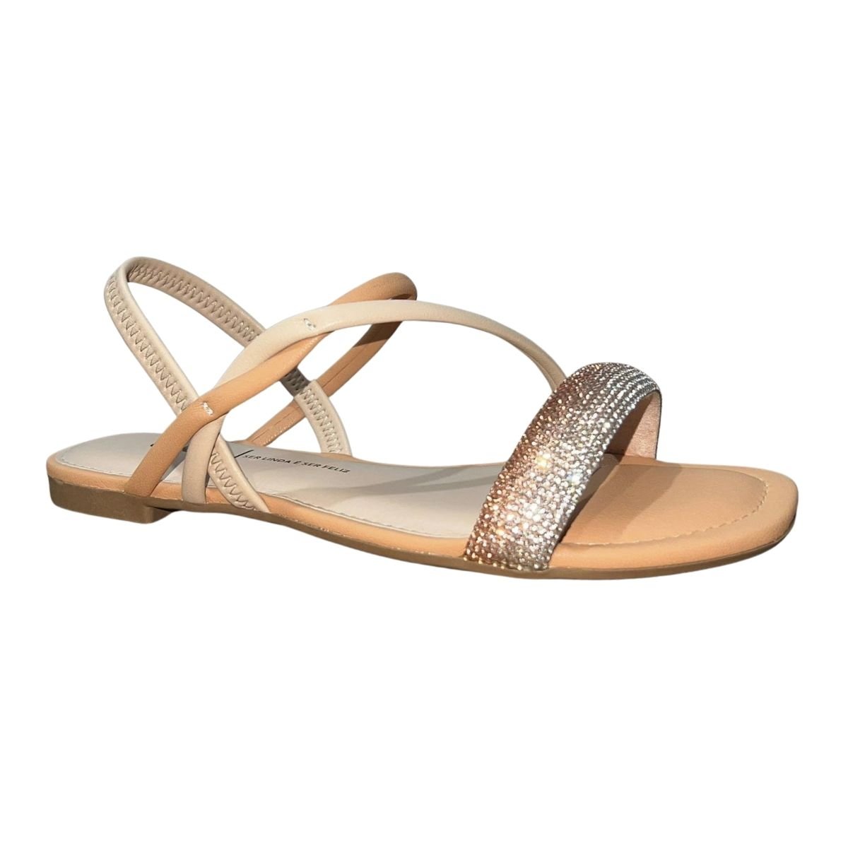 Sandália Rasteira Feminino Dakota Y7711 Bege Bege 3