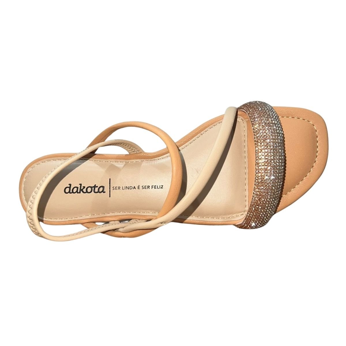 Sandália Rasteira Feminino Dakota Y7711 Bege Bege 4