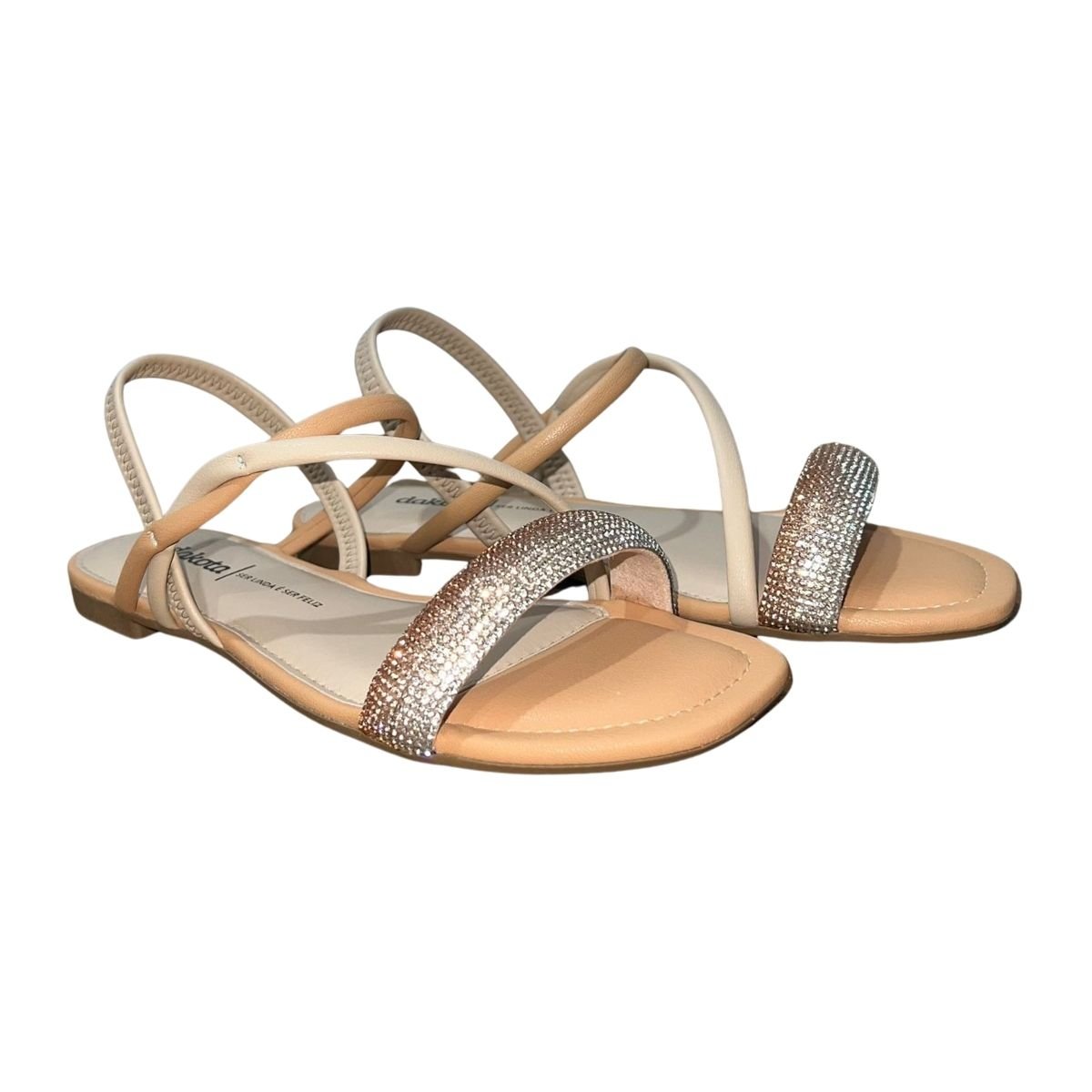 Sandália Rasteira Feminino Dakota Y7711 Bege Bege 2