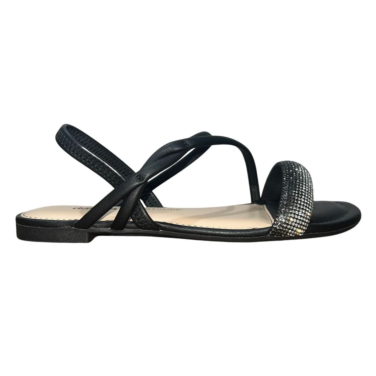 Sandália Rasteira Feminino Dakota Y7711 Preto