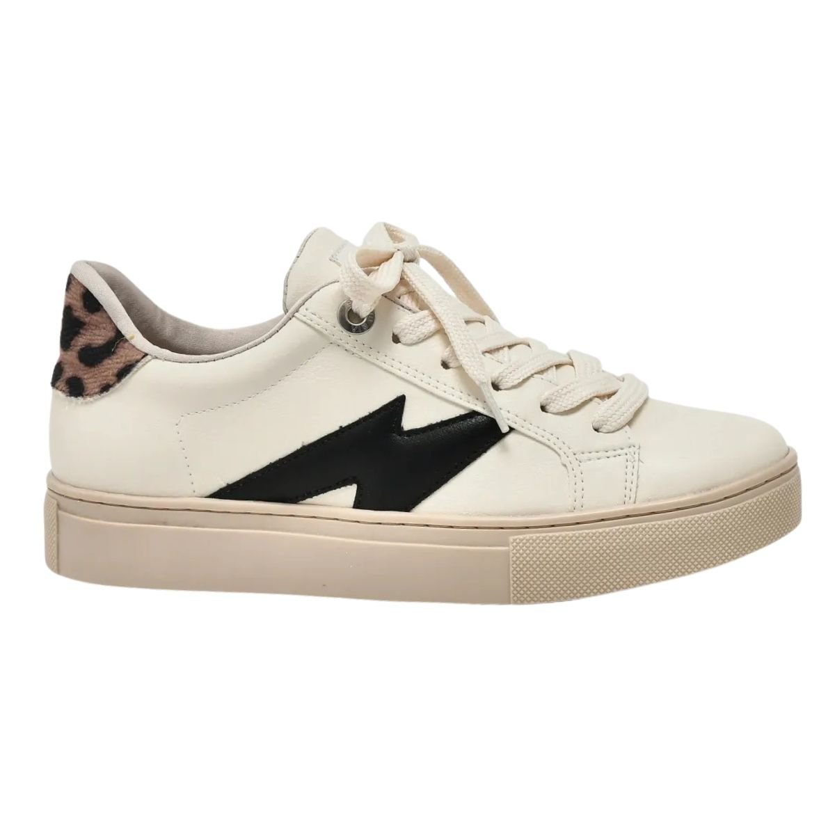 Tênis Casual Feminino Via Marte 082-002-04 Bege