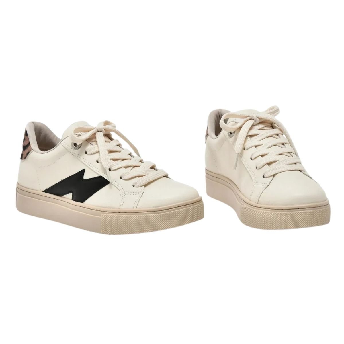 Tênis Casual Feminino Via Marte 082-002-04 Bege Bege 2