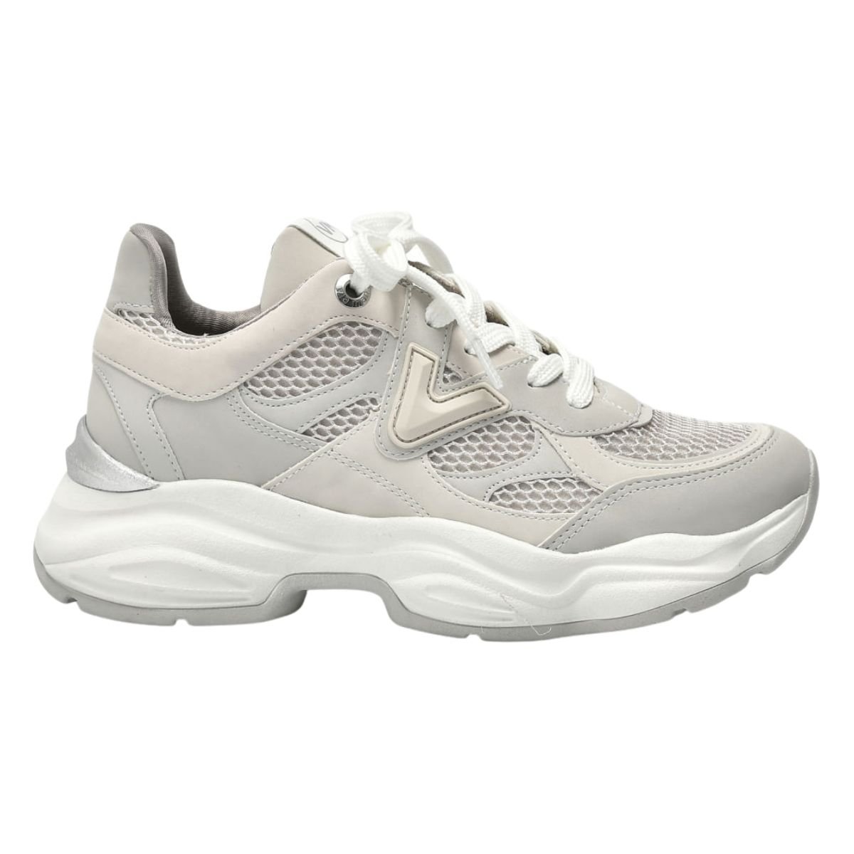 Tênis Chunky Casual Feminino Via Marte 158-002-02 Bege