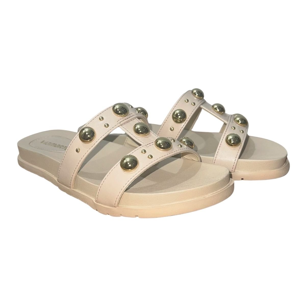 Sandália Papete Feminino Via Marte 174-005-01 Creme Creme 3