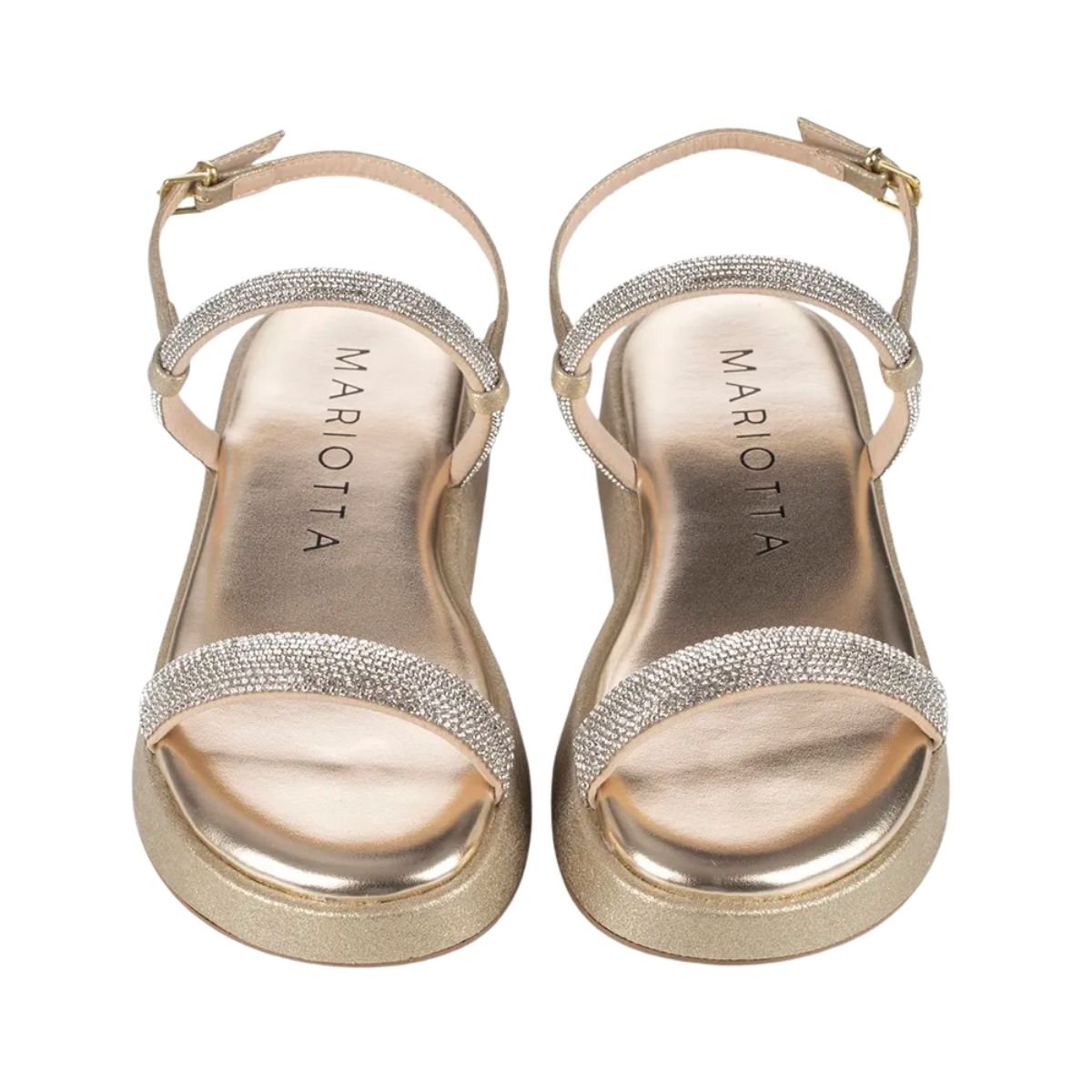 Sandália Flatform Feminino Mariotta 20215-40 Dourado Dourado 3