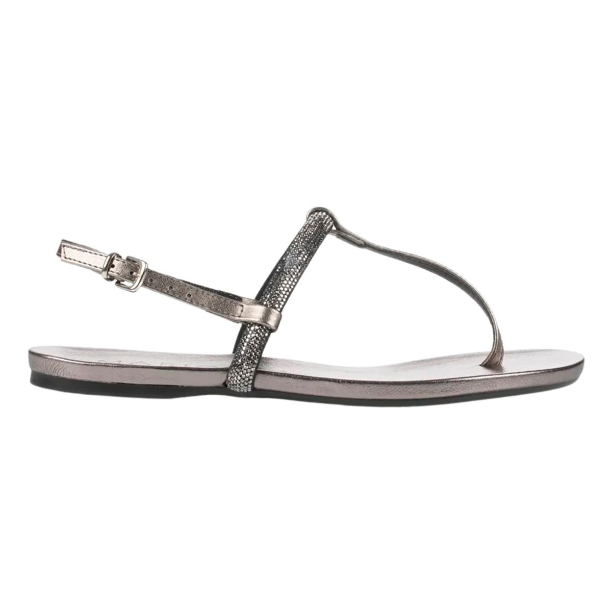 Sandália Rasteira Feminino Mariotta 20695-06 Prata Prata 1