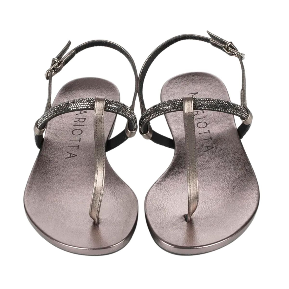 Sandália Rasteira Feminino Mariotta 20695-06 Prata Prata 3