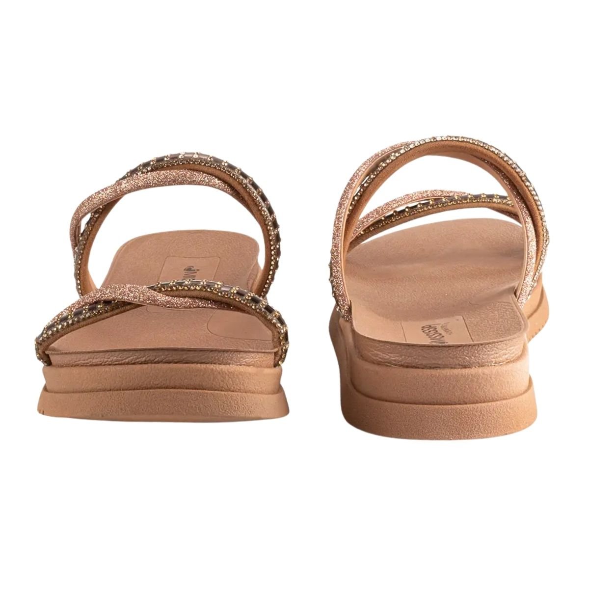 Sandália Slide Flatform Feminino Mississipi MB301 Caramelo Caramelo 4