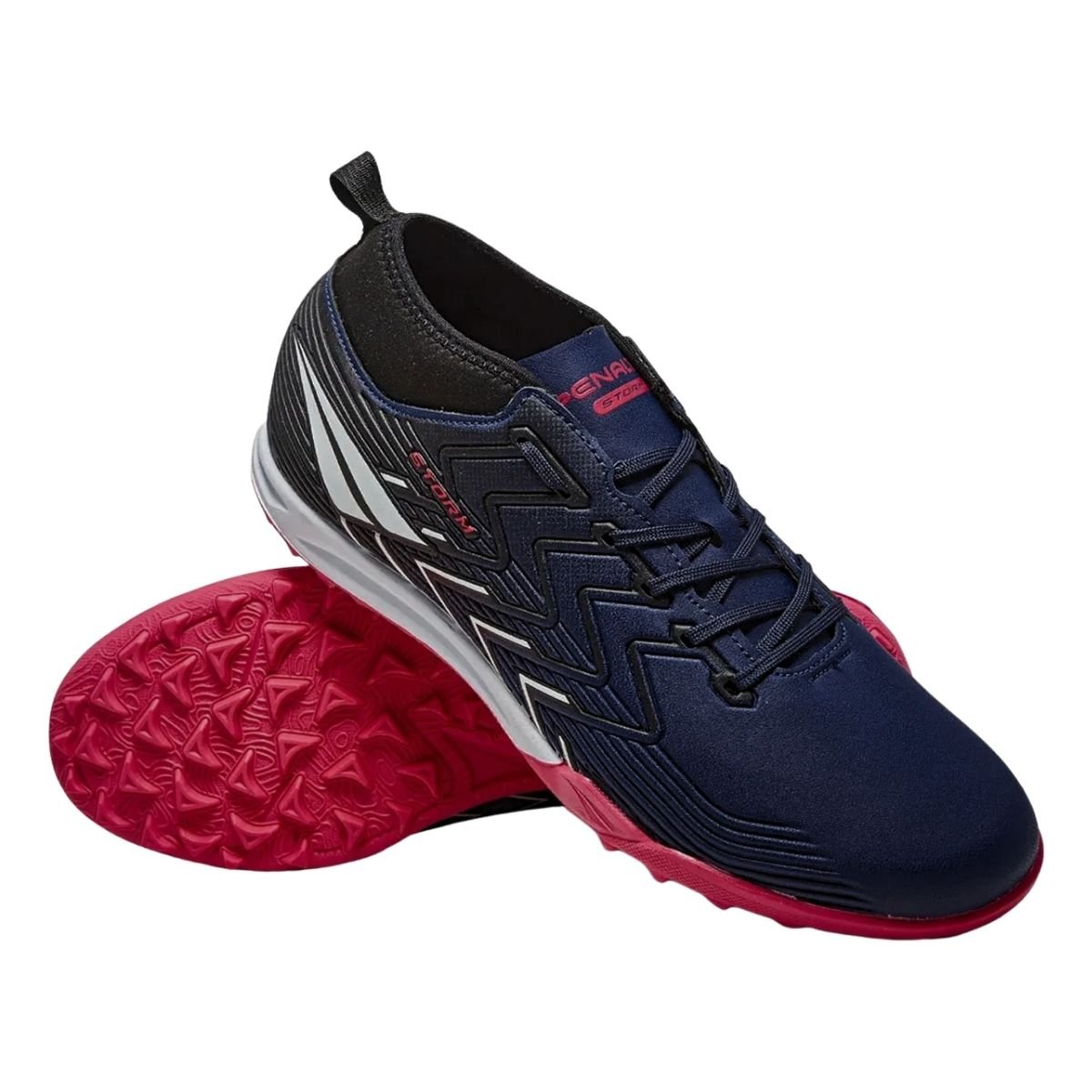 Chuteira Society Masculino Penalty Storm Y-3 Marinho Marinho/Rosa 3