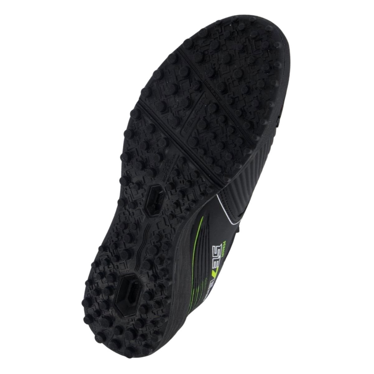 Chuteira Society Masculino Penalty SE7E Pro Molix Locker Y-1 Preto Preto/Verde 8