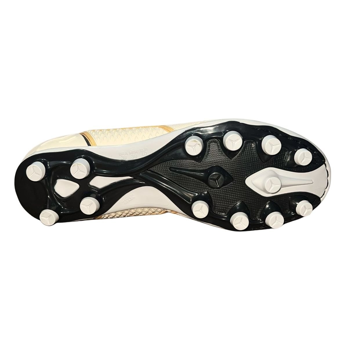 Chuteira Campo Masculino Dray 398 Topfly Creme Creme/Preto 6