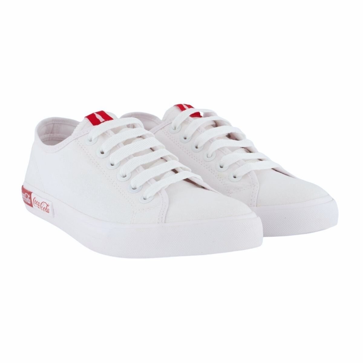 Tênis Casual Feminino Coca-Cola CC2186 Blend Basic Branco Branco 2