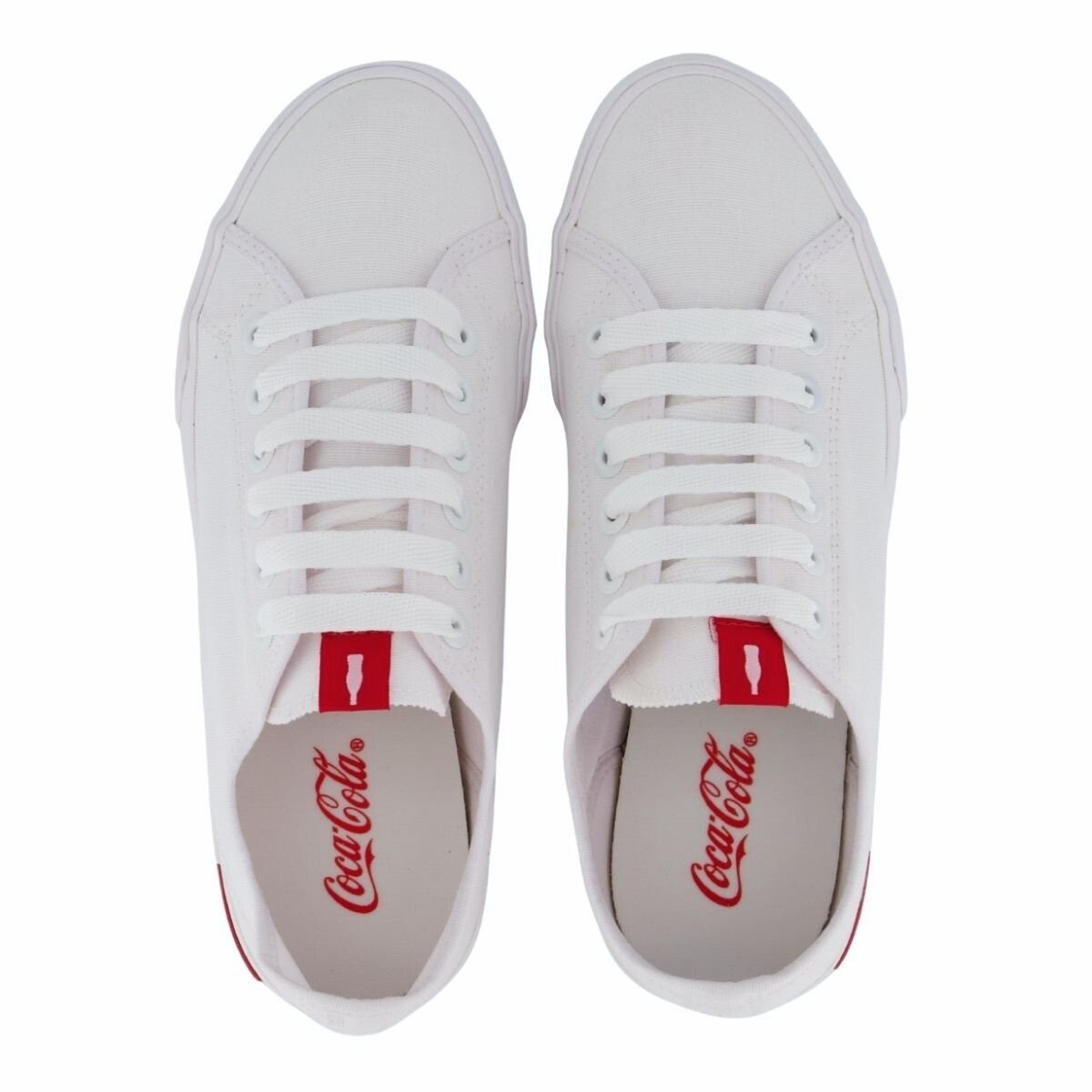 Tênis Casual Feminino Coca-Cola CC2186 Blend Basic Branco Branco 3