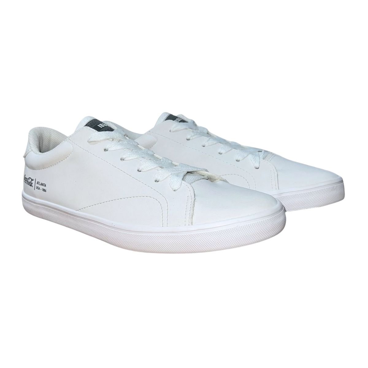 Tênis Casual Masculino Coca-Cola CC1809 Yankee Branco Branco 2