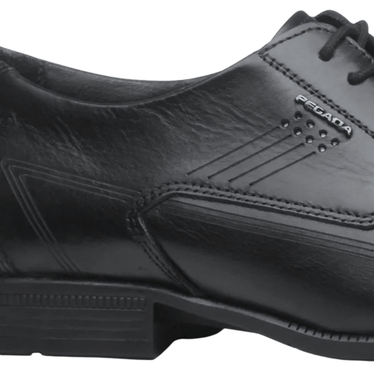 Sapato Social de Couro Masculino Pegada 126502-01 Preto Preto 5