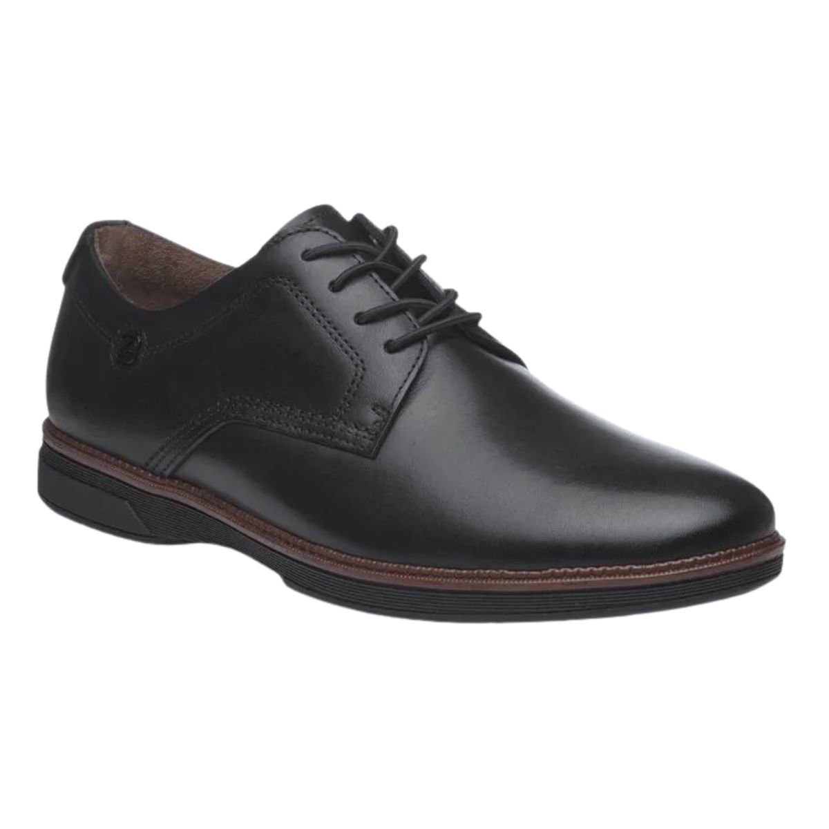Sapato Social de Couro Masculino Pegada 126107-02 Preto Preto 2