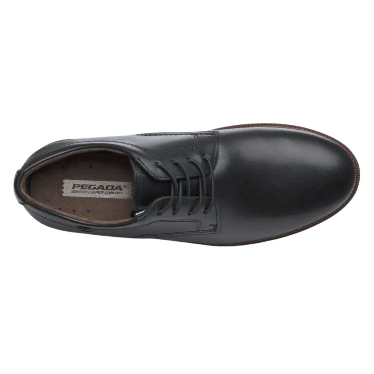 Sapato Social de Couro Masculino Pegada 126107-02 Preto Preto 3